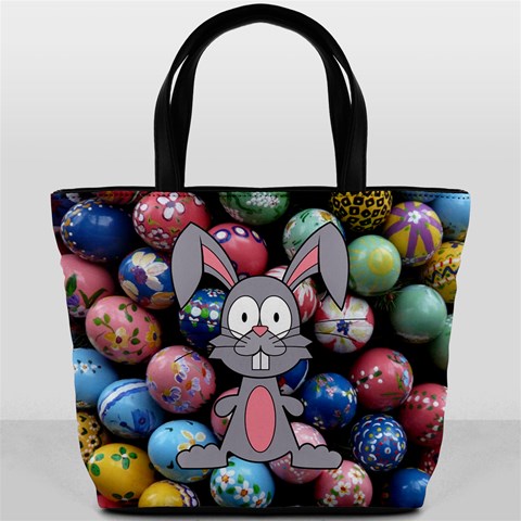 Easter Egg Bunny Treasure Bucket Handbag from ArtsNow.com Back