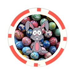 Easter Egg Bunny Treasure Poker Chip (10 Pack) from ArtsNow.com Front