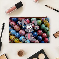 Easter Egg Bunny Treasure Cosmetic Bag (Medium) from ArtsNow.com Back