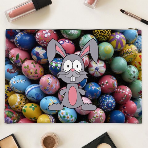 Easter Egg Bunny Treasure Cosmetic Bag (XXL) from ArtsNow.com Back