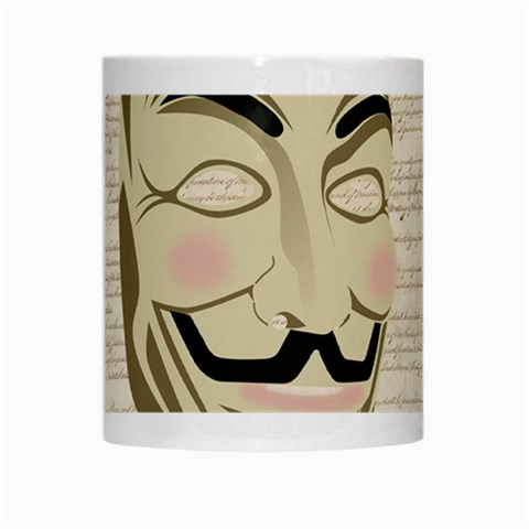 We The Anonymous People White Coffee Mug from ArtsNow.com Center