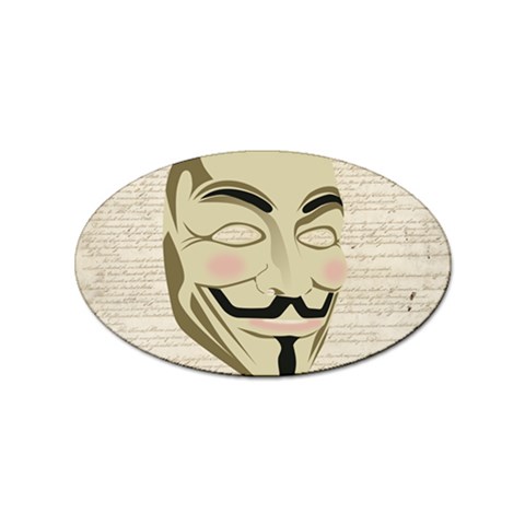 We The Anonymous People Sticker 100 Pack (Oval) from ArtsNow.com Front