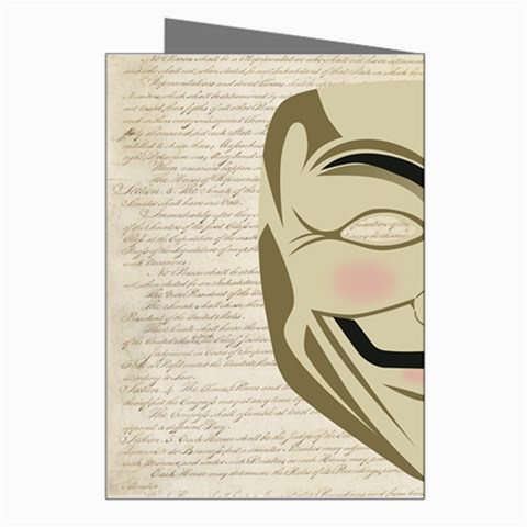 We The Anonymous People Greeting Card from ArtsNow.com Right