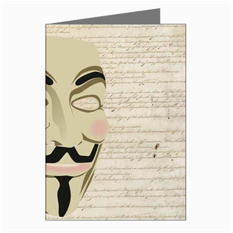 We The Anonymous People Greeting Card (8 Pack) from ArtsNow.com Left