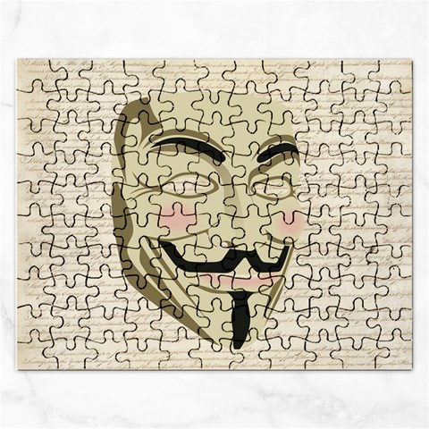 We The Anonymous People Jigsaw Puzzle (Rectangle) from ArtsNow.com Front