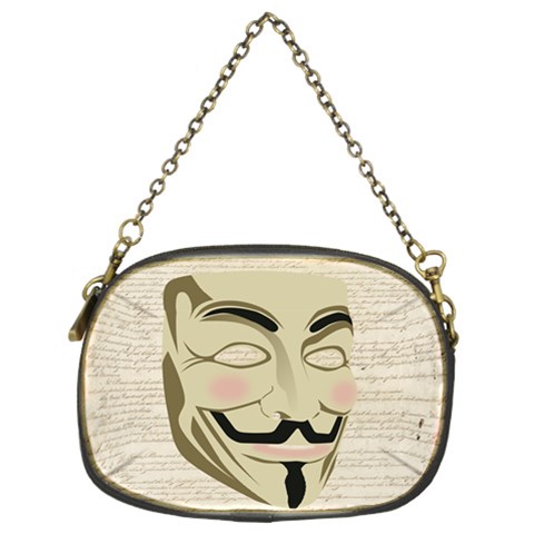 We The Anonymous People Chain Purse (Two Sided)  from ArtsNow.com Back