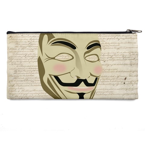 We The Anonymous People Pencil Case from ArtsNow.com Back