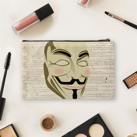 We The Anonymous People Cosmetic Bag (Medium) from ArtsNow.com Back