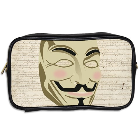 We The Anonymous People Travel Toiletry Bag (Two Sides) from ArtsNow.com Back