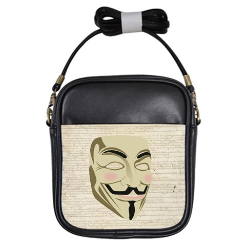 We The Anonymous People Girl s Sling Bag from ArtsNow.com Front