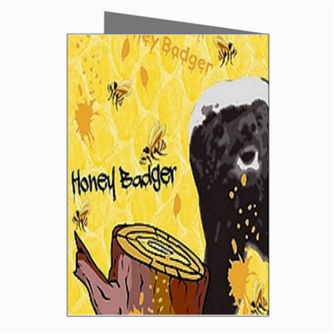 Honeybadgersnack Greeting Card from ArtsNow.com Right