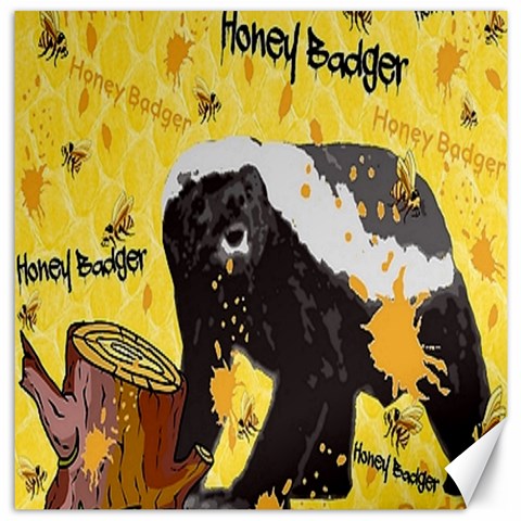 Honeybadgersnack Canvas 12  x 12  (Unframed) from ArtsNow.com 11.4 x11.56  Canvas - 1