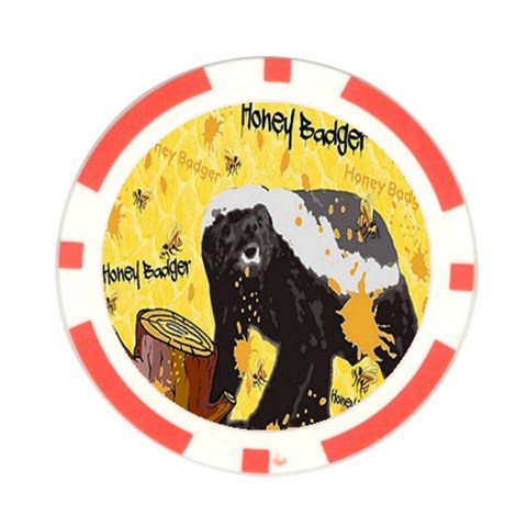 Honeybadgersnack Poker Chip (10 Pack) from ArtsNow.com Front