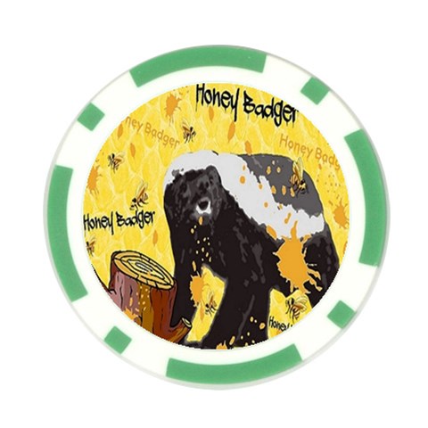 Honeybadgersnack Poker Chip (10 Pack) from ArtsNow.com Front