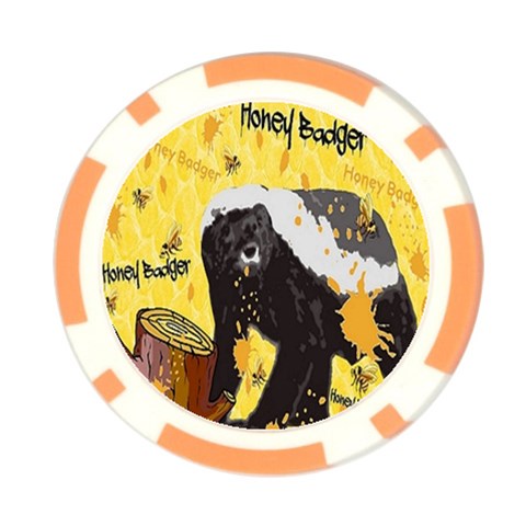 Honeybadgersnack Poker Chip (10 Pack) from ArtsNow.com Front