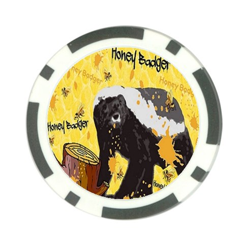 Honeybadgersnack Poker Chip (10 Pack) from ArtsNow.com Back