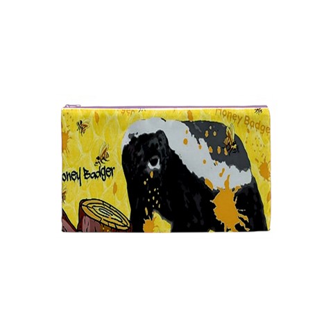 Honeybadgersnack Cosmetic Bag (Small) from ArtsNow.com Front