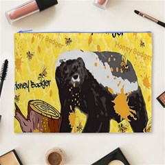 Honeybadgersnack Cosmetic Bag (XL) from ArtsNow.com Front