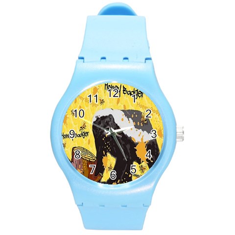 Honeybadgersnack Plastic Sport Watch (Medium) from ArtsNow.com Front