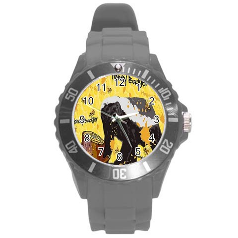 Honeybadgersnack Plastic Sport Watch (Large) from ArtsNow.com Front