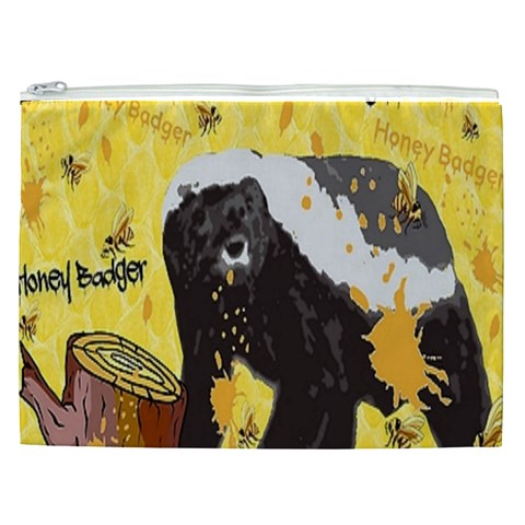 Honeybadgersnack Cosmetic Bag (XXL) from ArtsNow.com Front