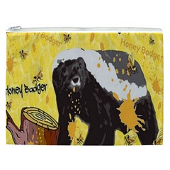 Honeybadgersnack Cosmetic Bag (XXL) from ArtsNow.com Front