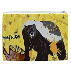 Honeybadgersnack Cosmetic Bag (XXL) from ArtsNow.com Back