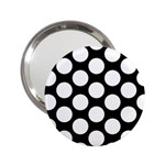 Black And White Polkadot Handbag Mirror (2.25 )