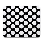 Black And White Polkadot Large Mouse Pad (Rectangle)