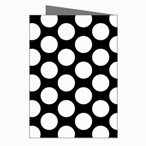 Black And White Polkadot Greeting Card (8 Pack) from ArtsNow.com Right