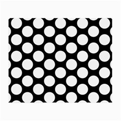 Black And White Polkadot Glasses Cloth (Small, Two Sided) from ArtsNow.com Front