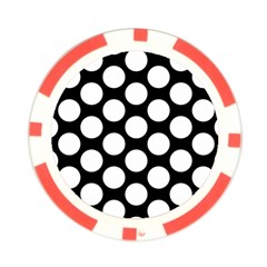 Black And White Polkadot Poker Chip (10 Pack) from ArtsNow.com Front