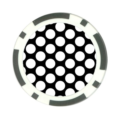 Black And White Polkadot Poker Chip (10 Pack) from ArtsNow.com Back