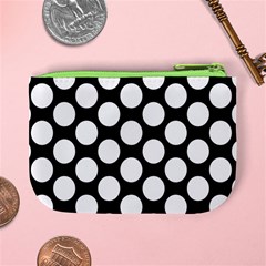 Black And White Polkadot Coin Change Purse from ArtsNow.com Back