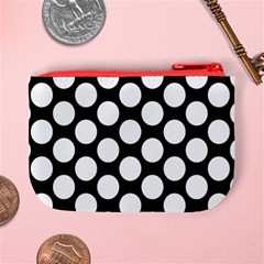 Black And White Polkadot Coin Change Purse from ArtsNow.com Back