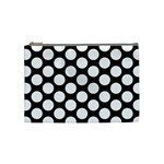 Black And White Polkadot Cosmetic Bag (Medium)