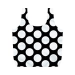 Black And White Polkadot Reusable Bag (M)