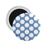 Blue Polkadot 2.25  Button Magnet