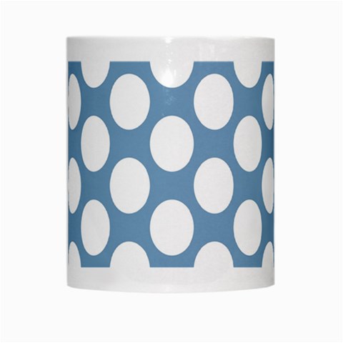 Blue Polkadot White Coffee Mug from ArtsNow.com Center