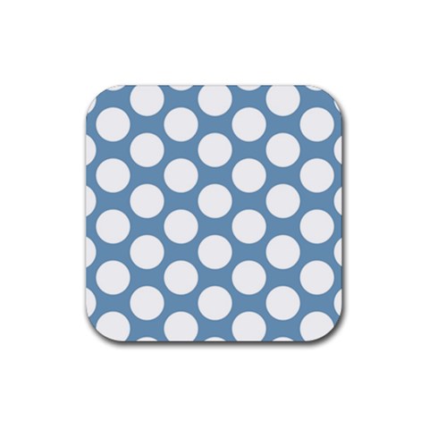 Blue Polkadot Drink Coaster (Square) from ArtsNow.com Front