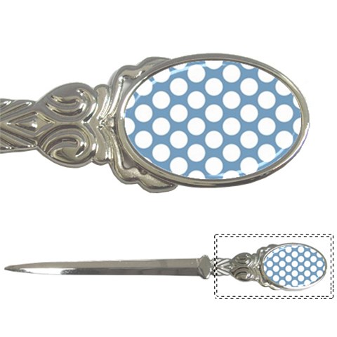 Blue Polkadot Letter Opener from ArtsNow.com Front