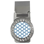 Blue Polkadot Money Clip (CZ)