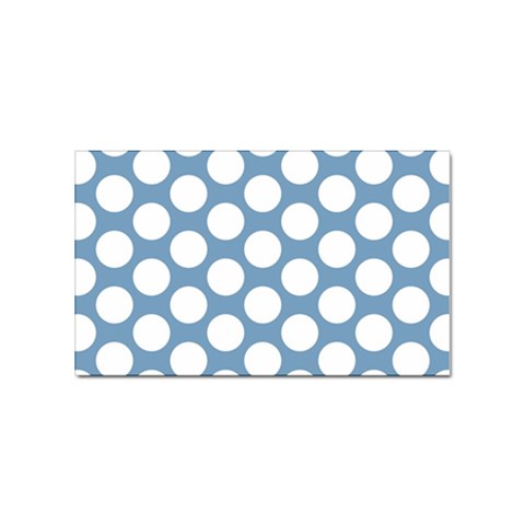 Blue Polkadot Sticker (Rectangle) from ArtsNow.com Front