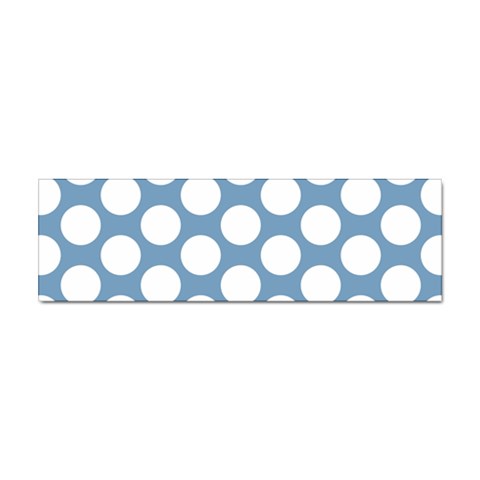 Blue Polkadot Bumper Sticker from ArtsNow.com Front