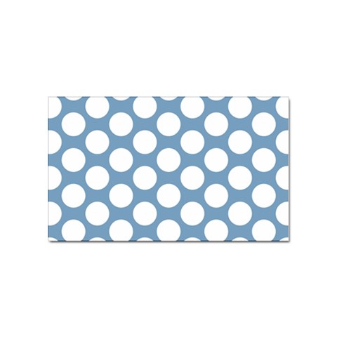 Blue Polkadot Sticker 100 Pack (Rectangle) from ArtsNow.com Front