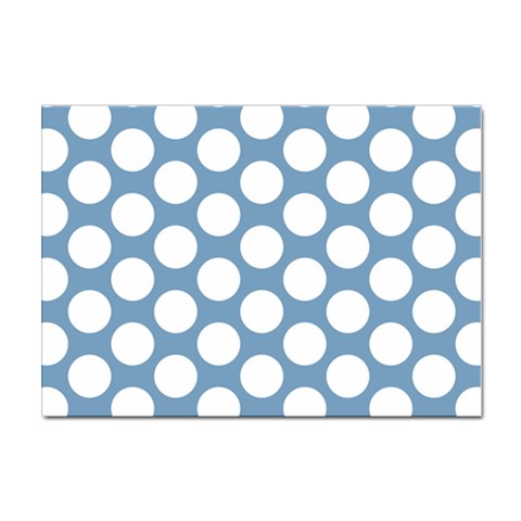 Blue Polkadot A4 Sticker 10 Pack from ArtsNow.com Front