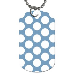 Blue Polkadot Dog Tag (Two Front