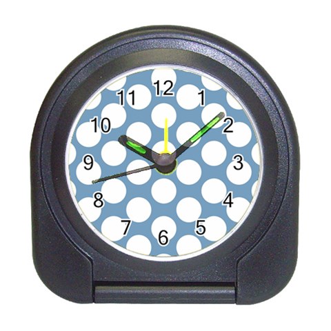 Blue Polkadot Desk Alarm Clock from ArtsNow.com Front