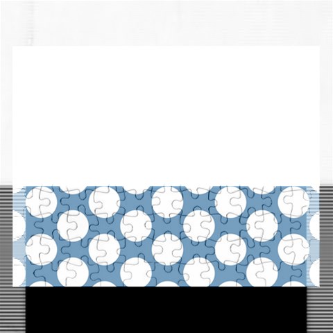 Blue Polkadot Jigsaw Puzzle (Rectangle) from ArtsNow.com Front