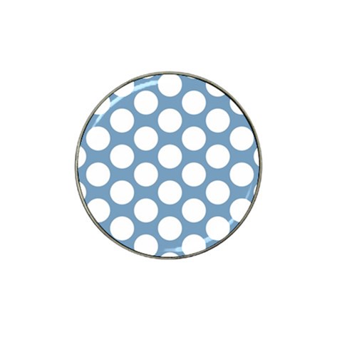 Blue Polkadot Golf Ball Marker (for Hat Clip) from ArtsNow.com Front